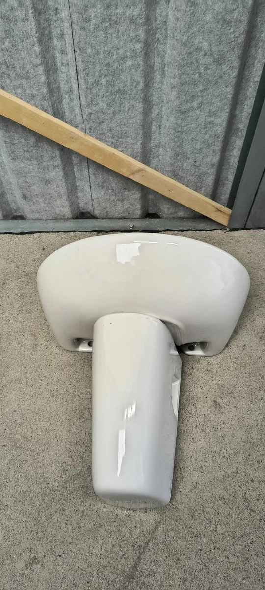 Sink Basin & Semi Pedestal with tap - Image 3