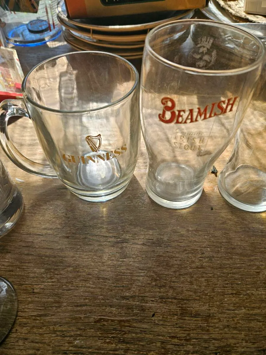 Guinness Carlsberg Harp Beamish Glasses - Image 2