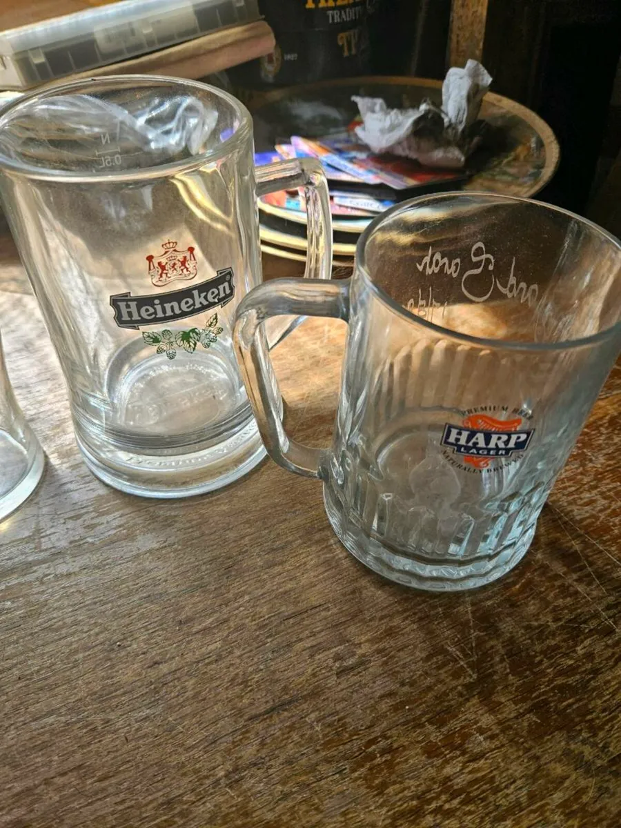 Guinness Carlsberg Harp Beamish Glasses - Image 3