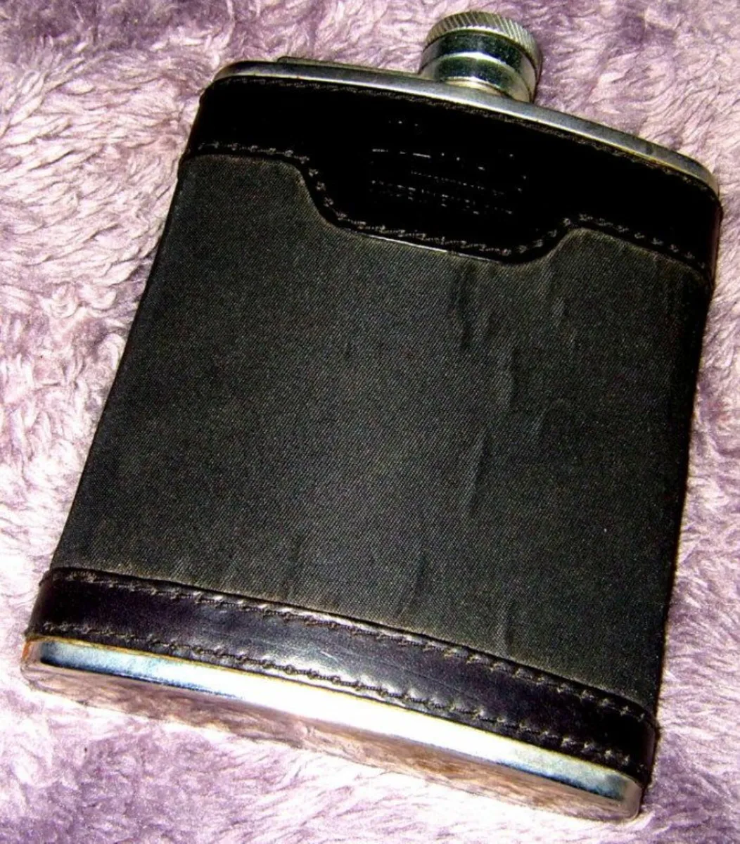 Vintage Harrods Hip Flask - Image 1