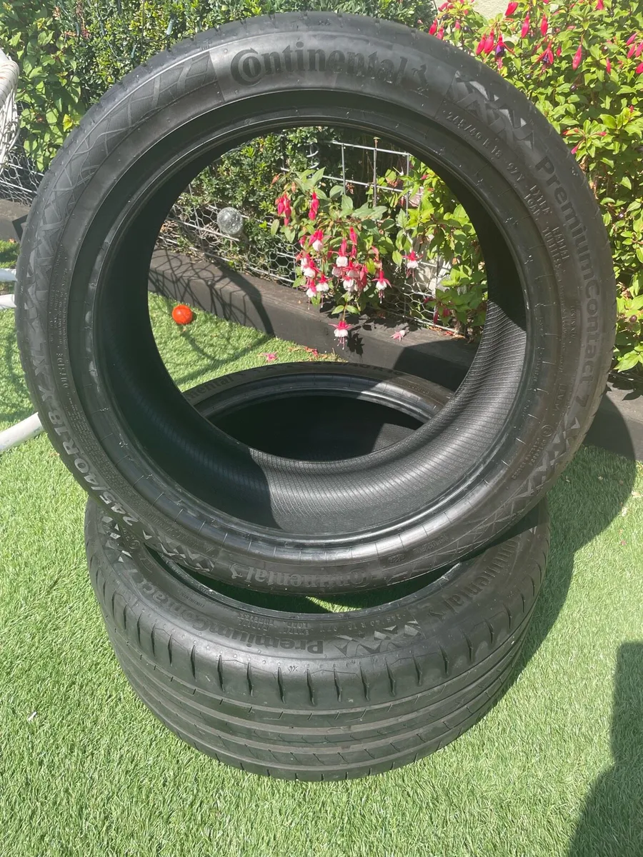 2 EV Continental tyres 245/40/18 - Image 1