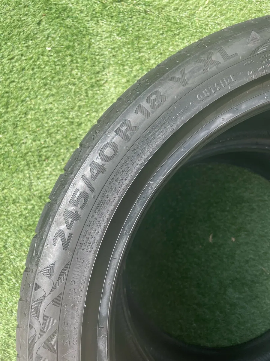 2 EV Continental tyres 245/40/18 - Image 2