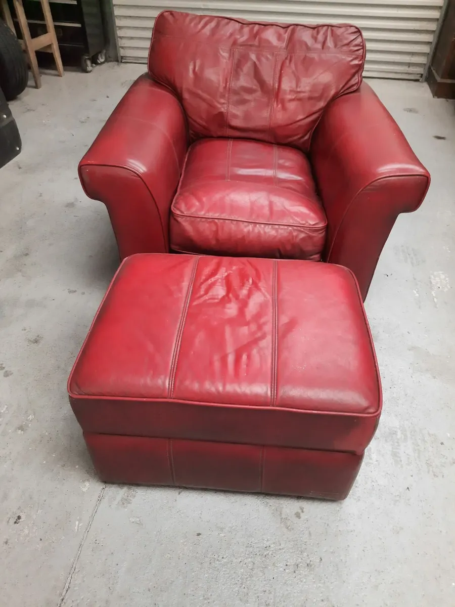 Arm Chair and Foot Stool - Image 1