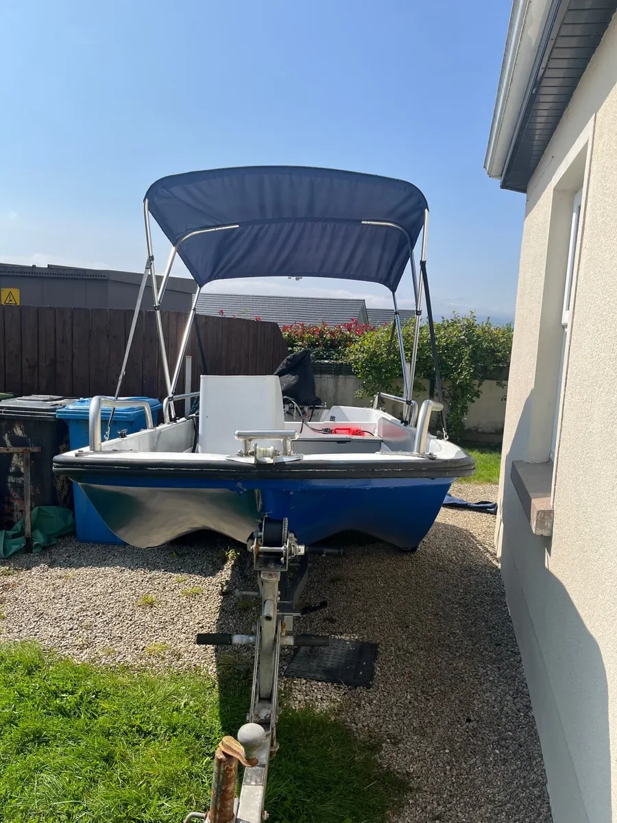 Dory with road trailer and 20 HP Honda 4 stroke - Image 1