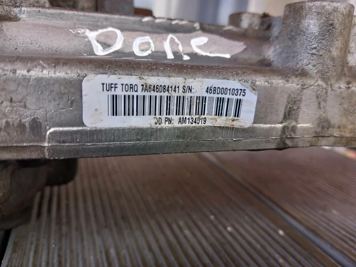 John deere/tuff torq k46 gearbox for sale - Image 2