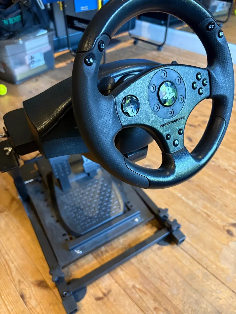 Playstation Gaming Steering Wheel, Pedals & Stand - Image 1