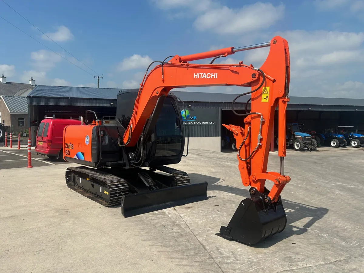 2014 Hitachi Zaxis 60 C/W Thumb Grab - Image 2