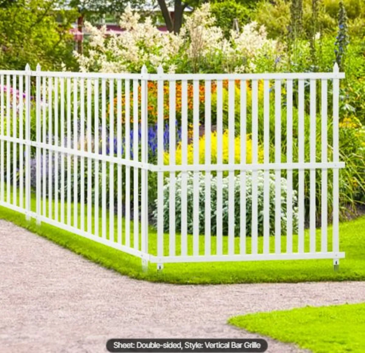 48" W x 48" H Vinyl Privacy Fence Panels, Air - Image 1