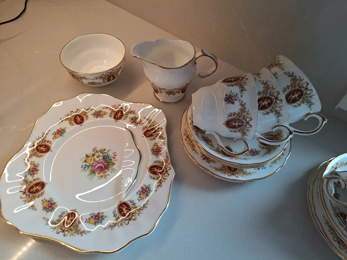 Vintage Arklow  Floral and Cherub Tea Set - Image 4