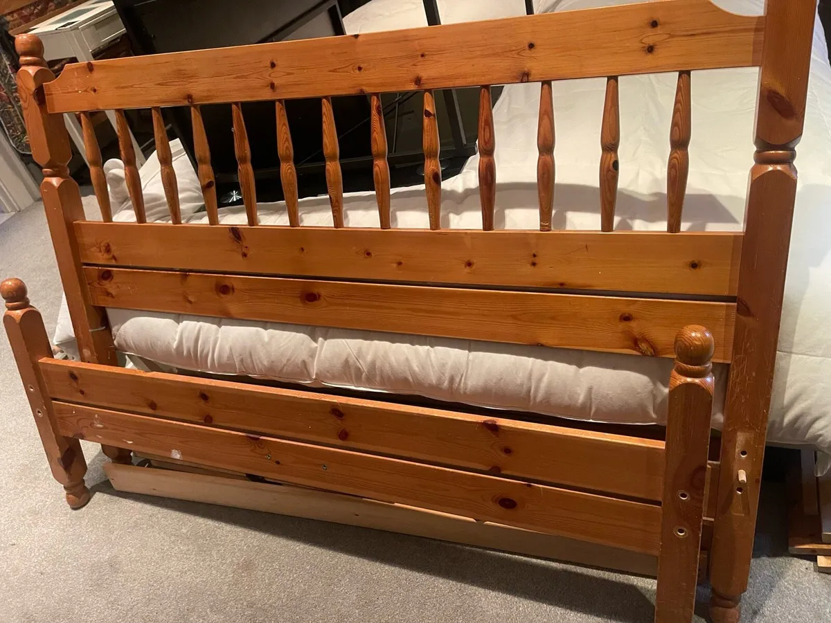 Lovely 4 Ft 6” Double Wooden Bed Frame - Deliver