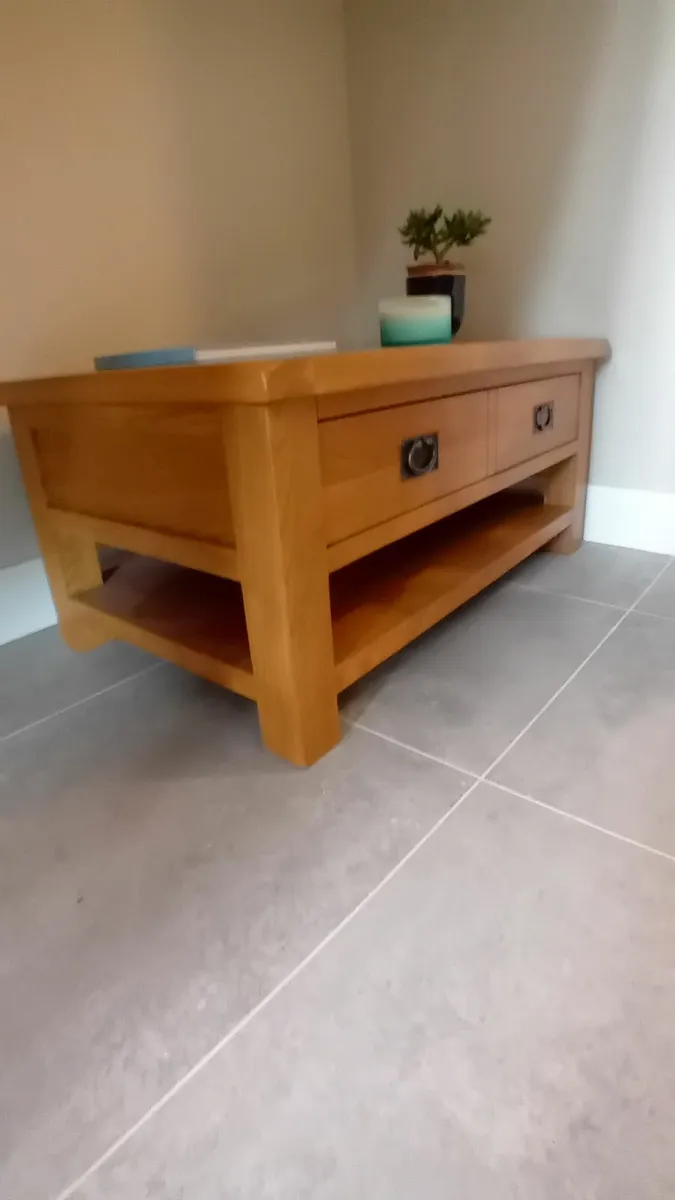 Oak coffee table - Image 3