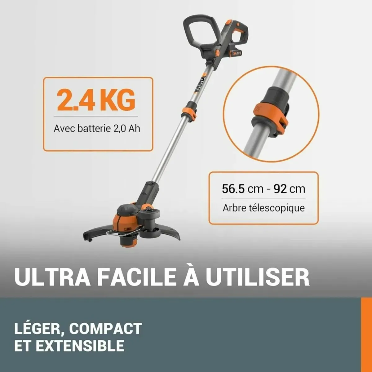 Wireless Edge Trimmer, 20V WG163E.1, Diameter 30 - Image 3