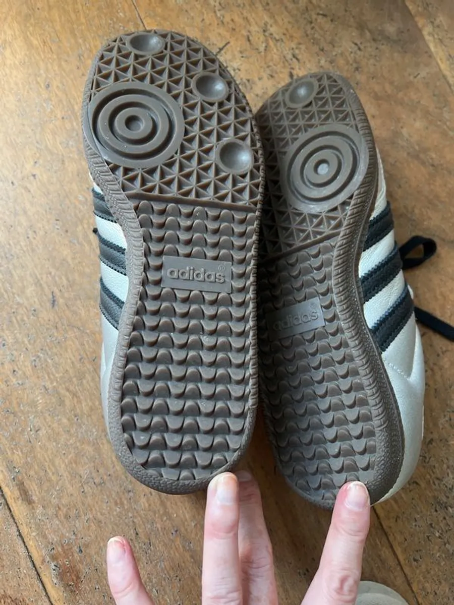 adidas silver and black Sambas - Image 2