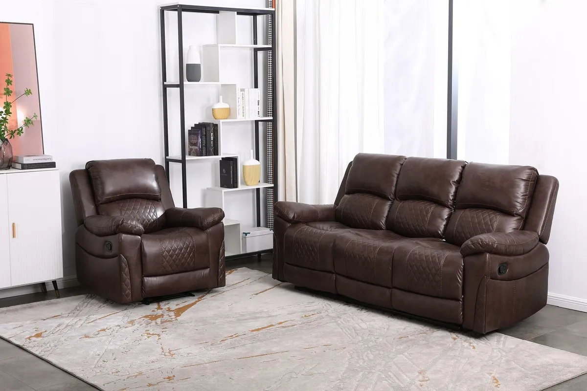 Norman leather recliners - Image 3