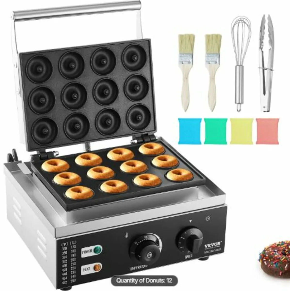 Electric Donut Maker, 1550W Commercial Doughnut - Image 1