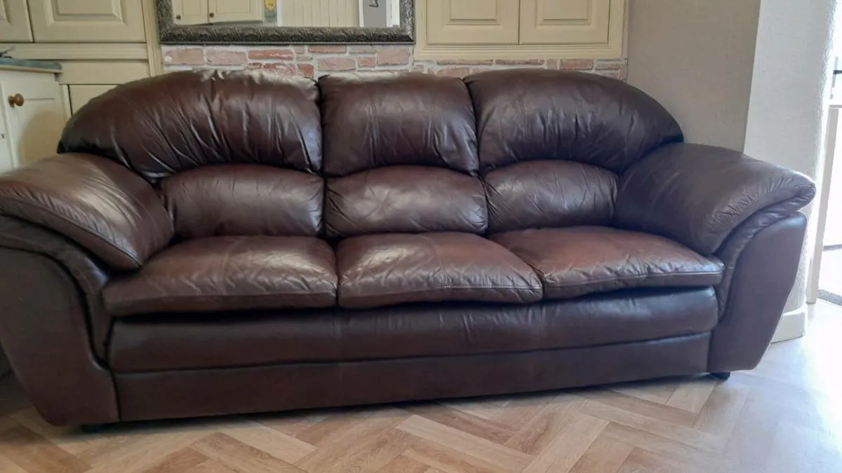 Leather Sofa. - Image 2