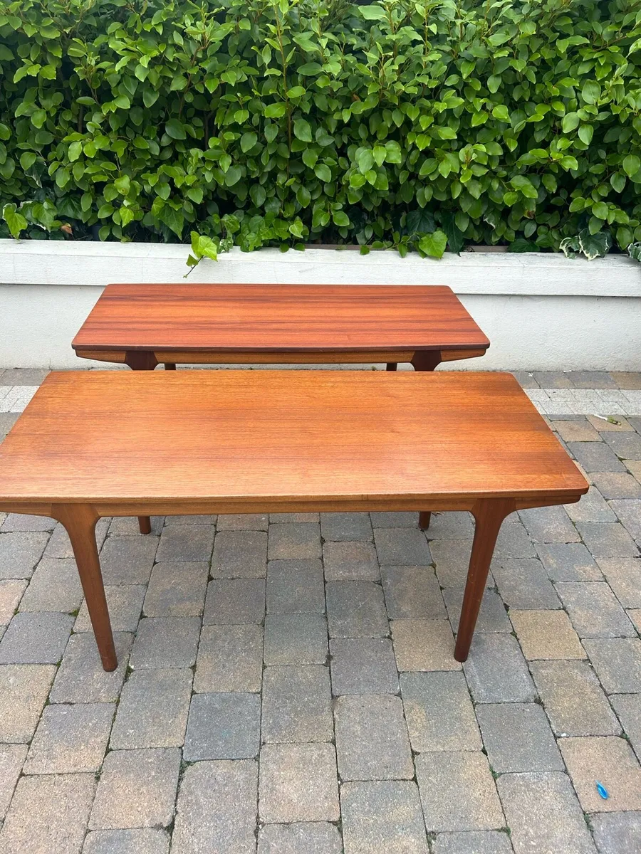McIntosh teak mid century t4 coffee tables x2 - Image 1