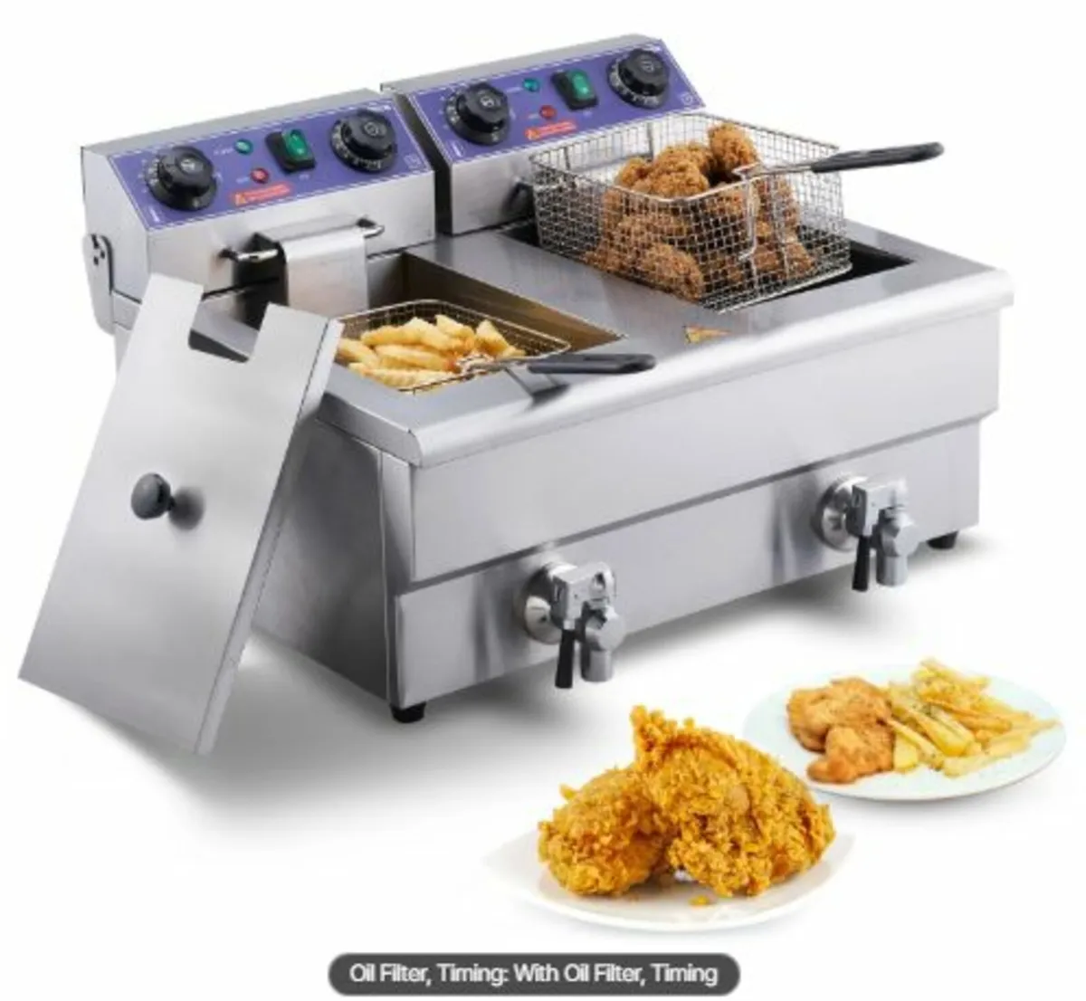 Commercial Electric Deep Fryer Countertop Deep - Image 2