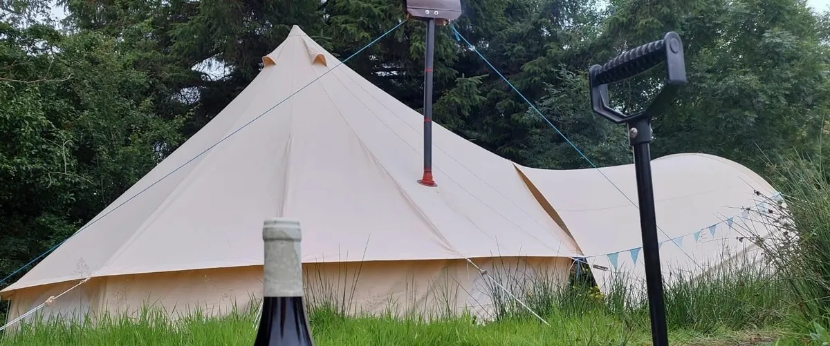 Cotton Canvas Bell Tent 5m with stove - Image 4