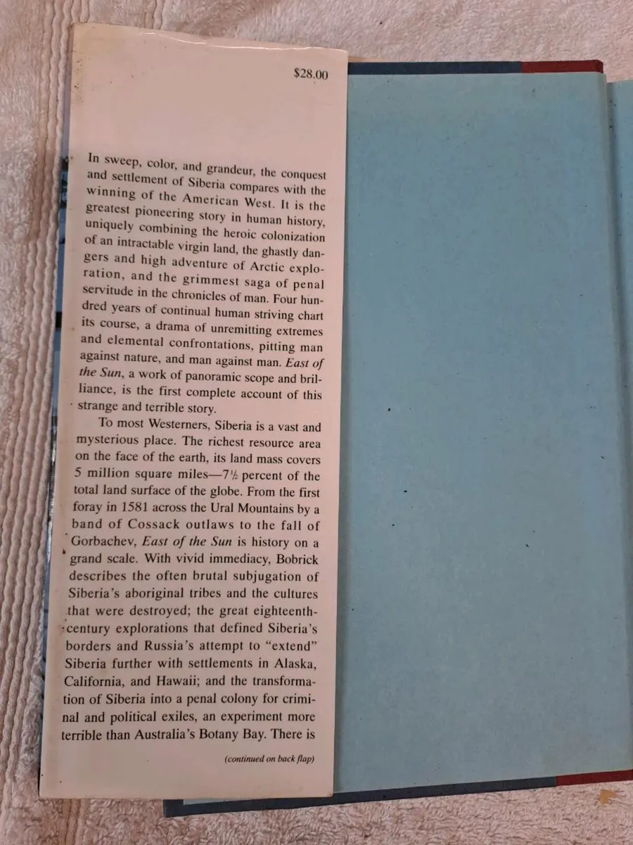 East of the Sun by Benson Bobrick 1st ed - Image 3