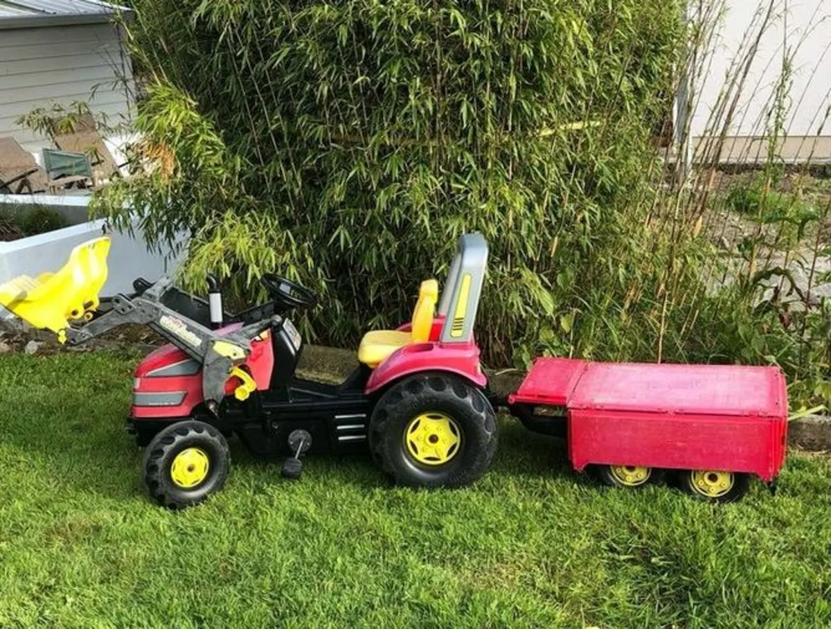 Rolly XTrac Pedal Tractor and Trailer - Image 4