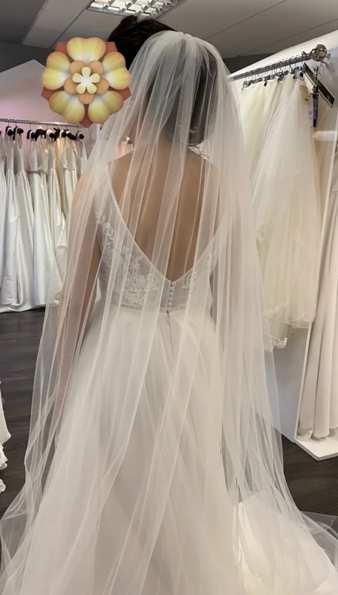 Grecian style Wedding dress size 8 or 10 - Image 1