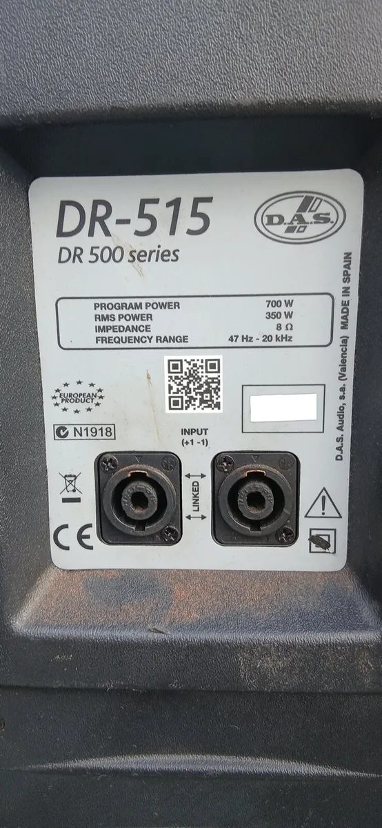D.A.S DR-515 Tops and 18inch Sub Bass Bin - Image 2