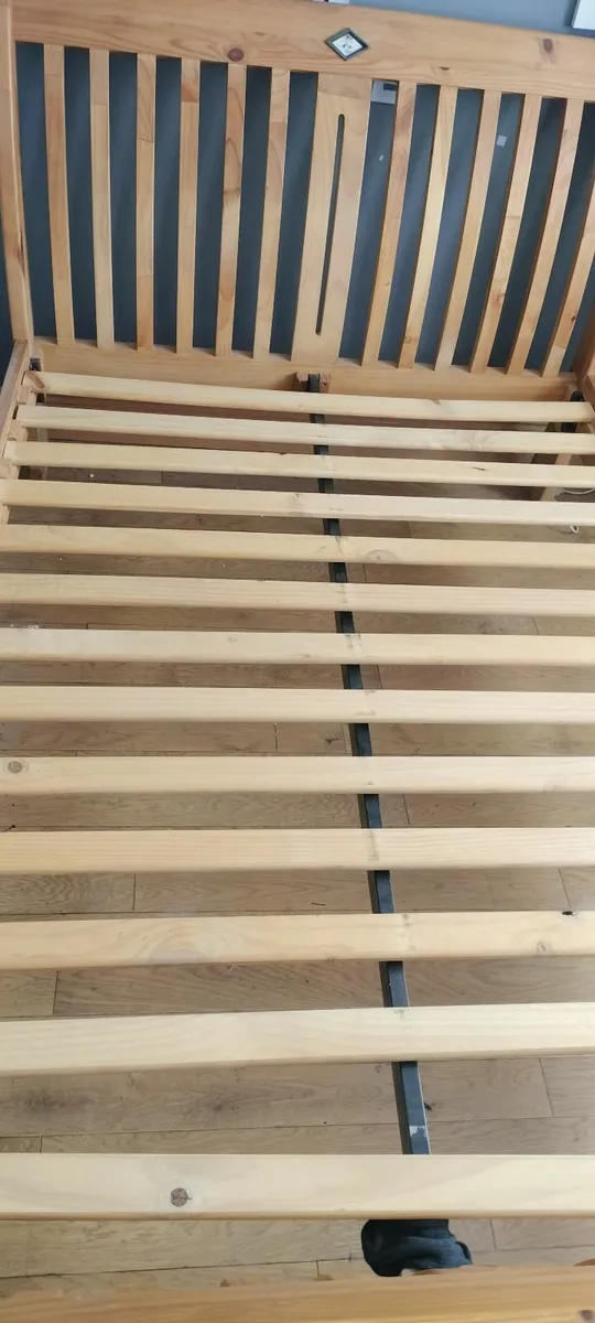Solid pine, sleigh bed frame (Double Bed) - Image 2