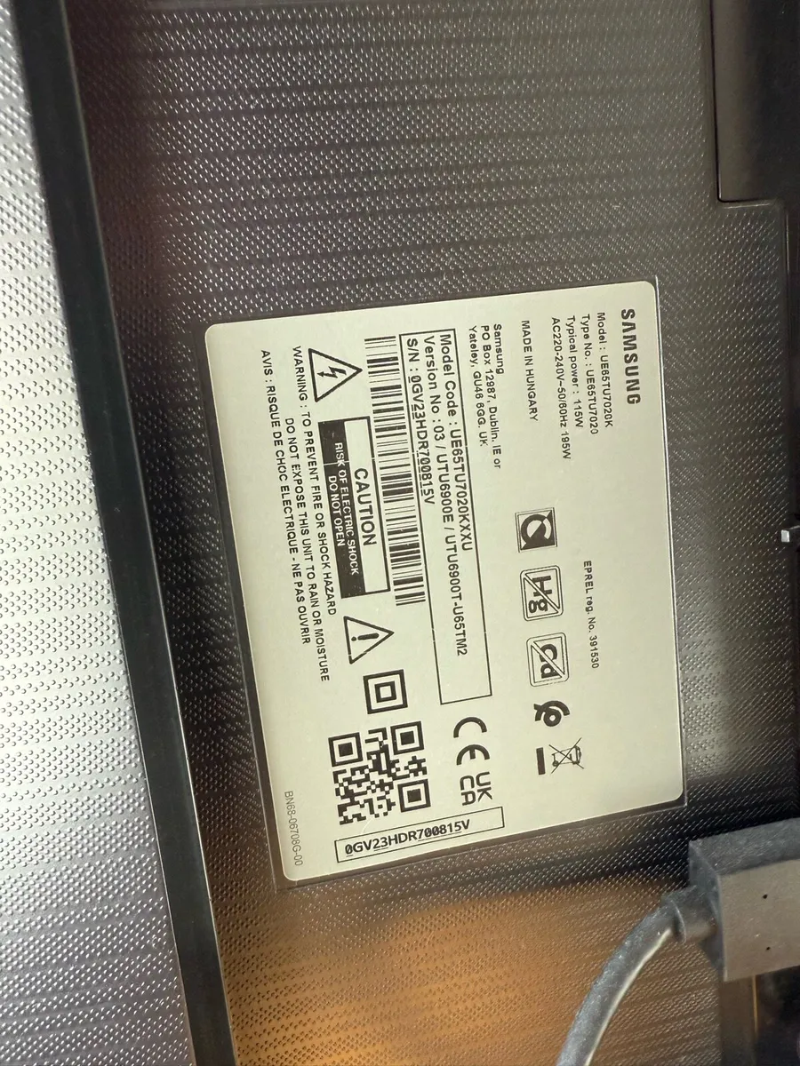 Samsung 65” Smart Tv - Image 2