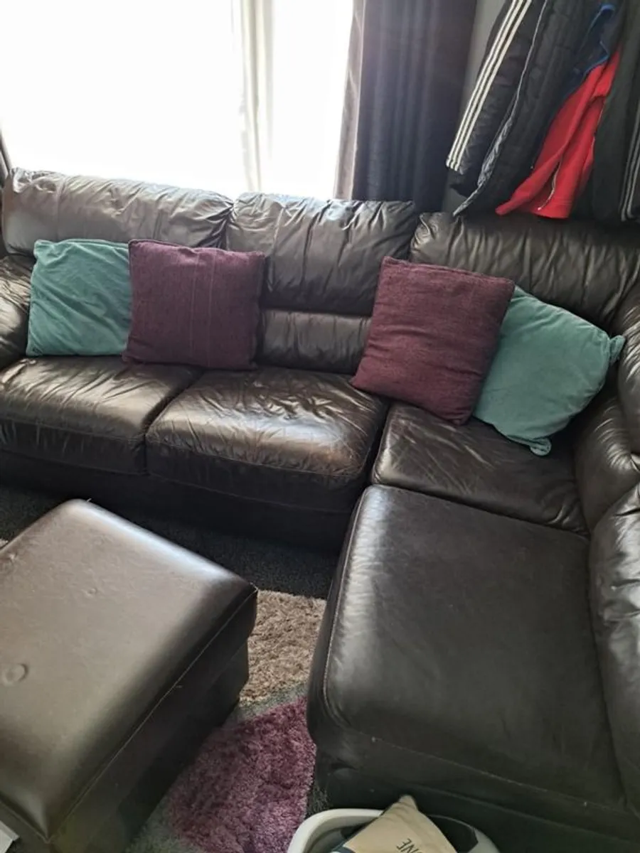 Leather Couch - Image 1