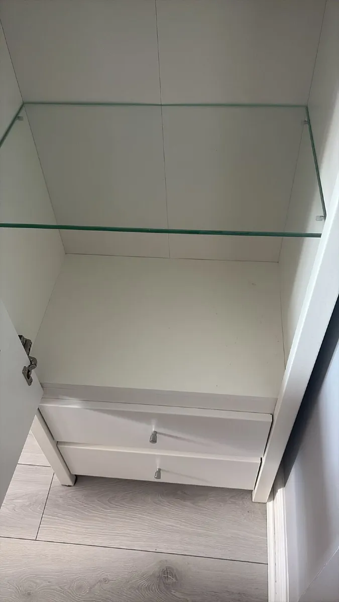 Glass Display Cabinet – White - Image 2