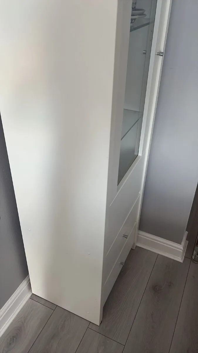 Glass Display Cabinet – White - Image 4
