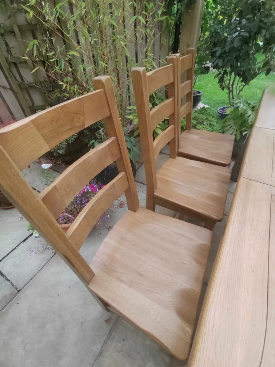 Large oak table - Image 4