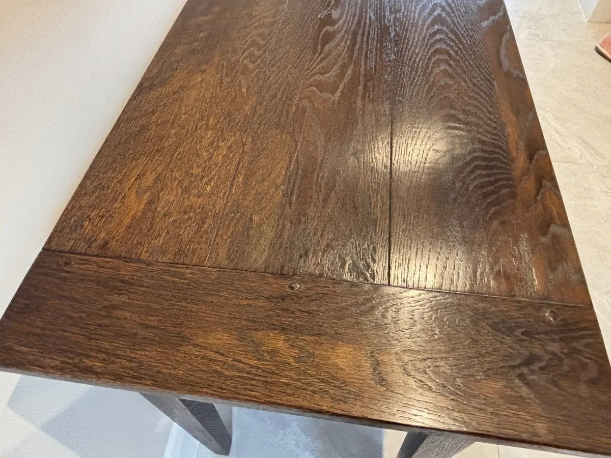 Solid Oak console table - Image 4