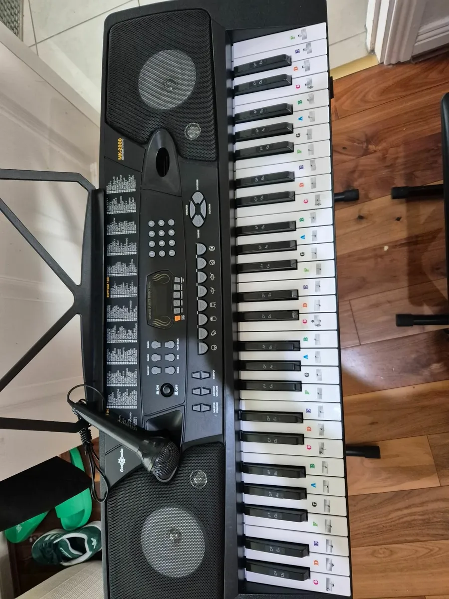 Electric Piano with stool and stand - Image 1