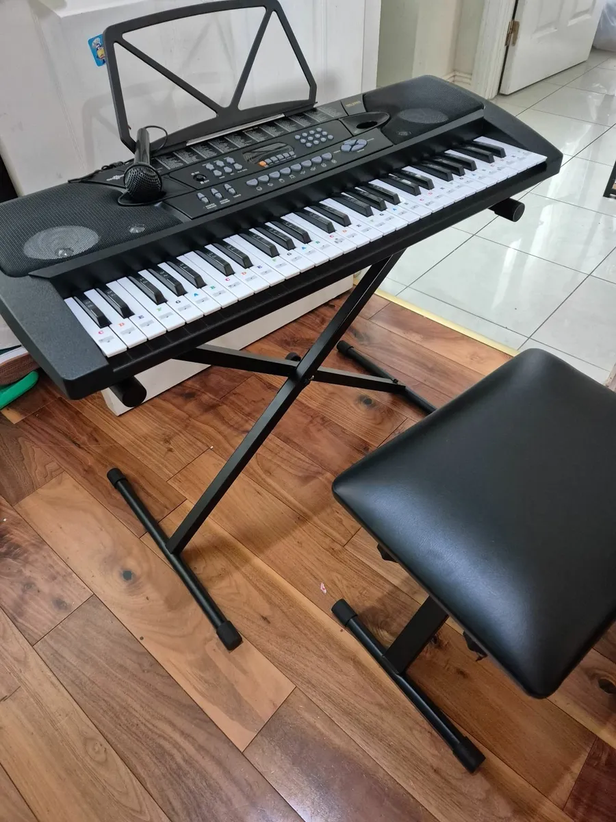 Electric Piano with stool and stand - Image 2