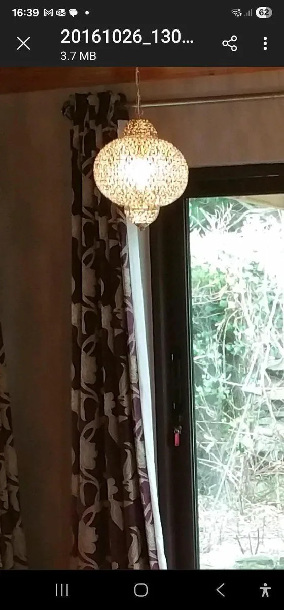 Silver Metal Light shades x 4 - Image 3