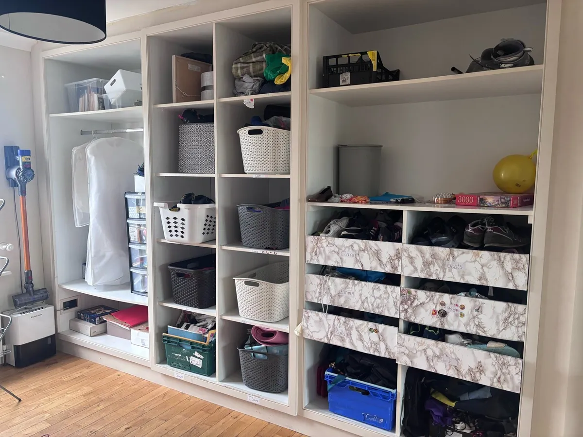 Custom built full wall storage unit - Image 1