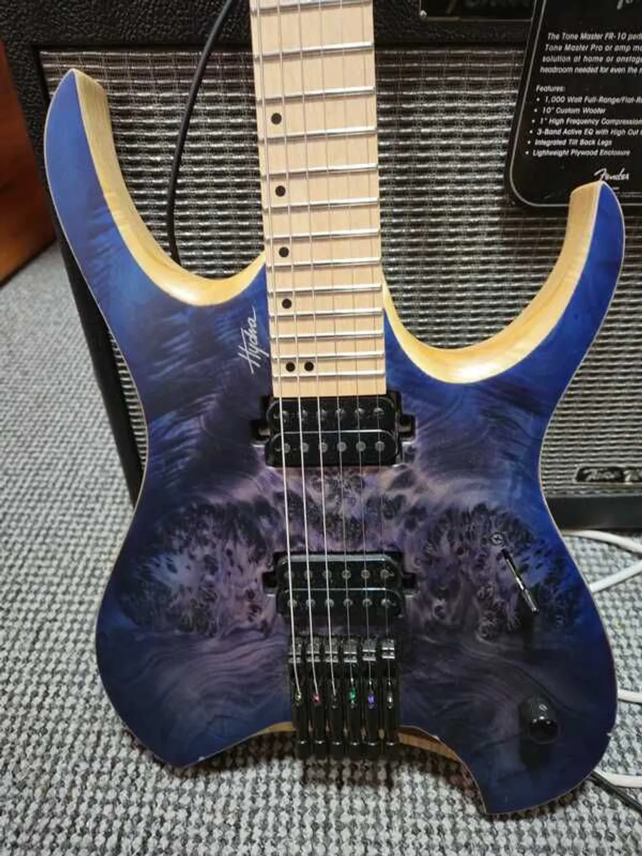 Mayones Hydra Elite Trans Dirty Purple Blue Burst Satine 6 - Image 1