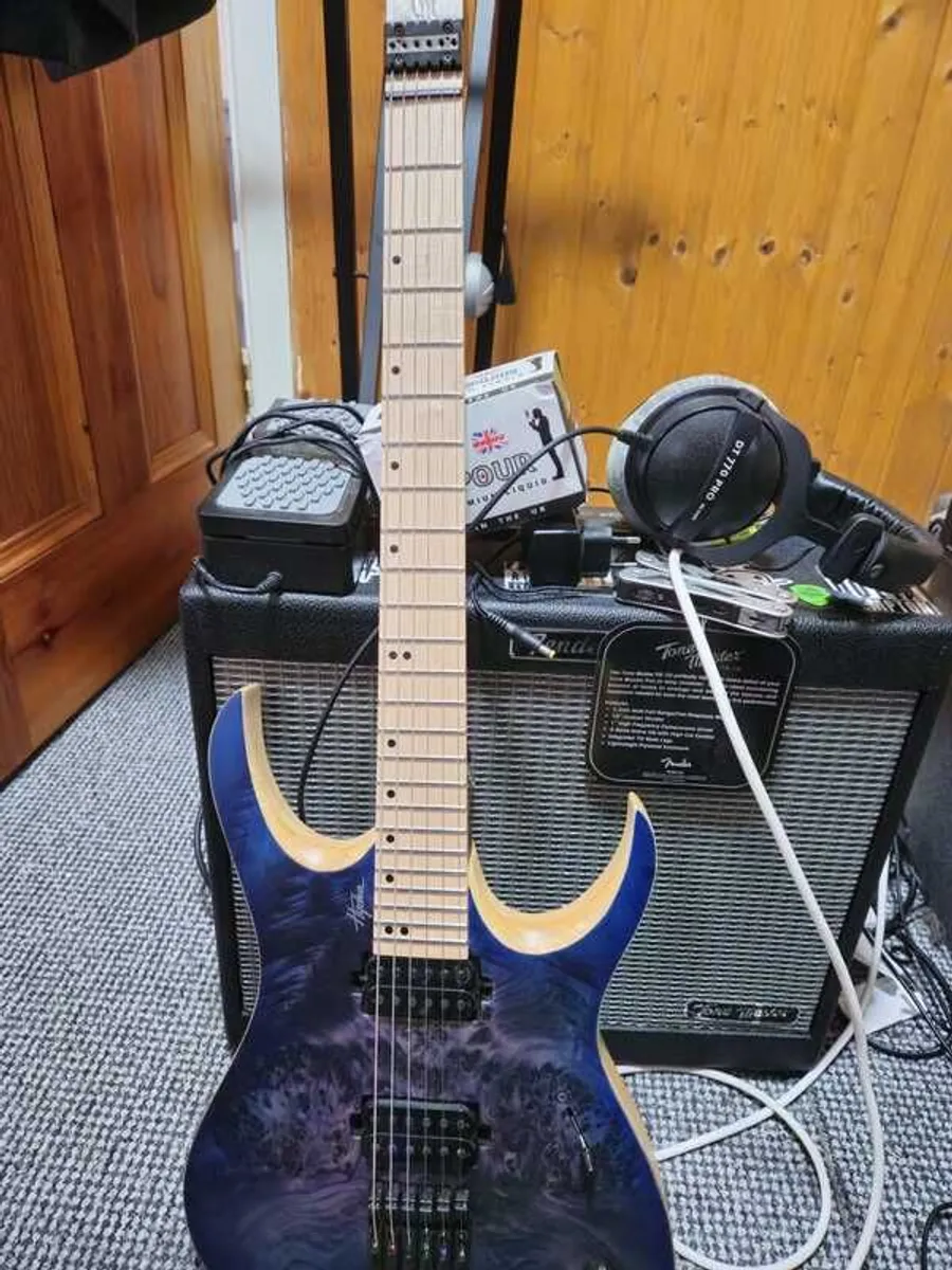Mayones Hydra Elite Trans Dirty Purple Blue Burst Satine 6 - Image 2