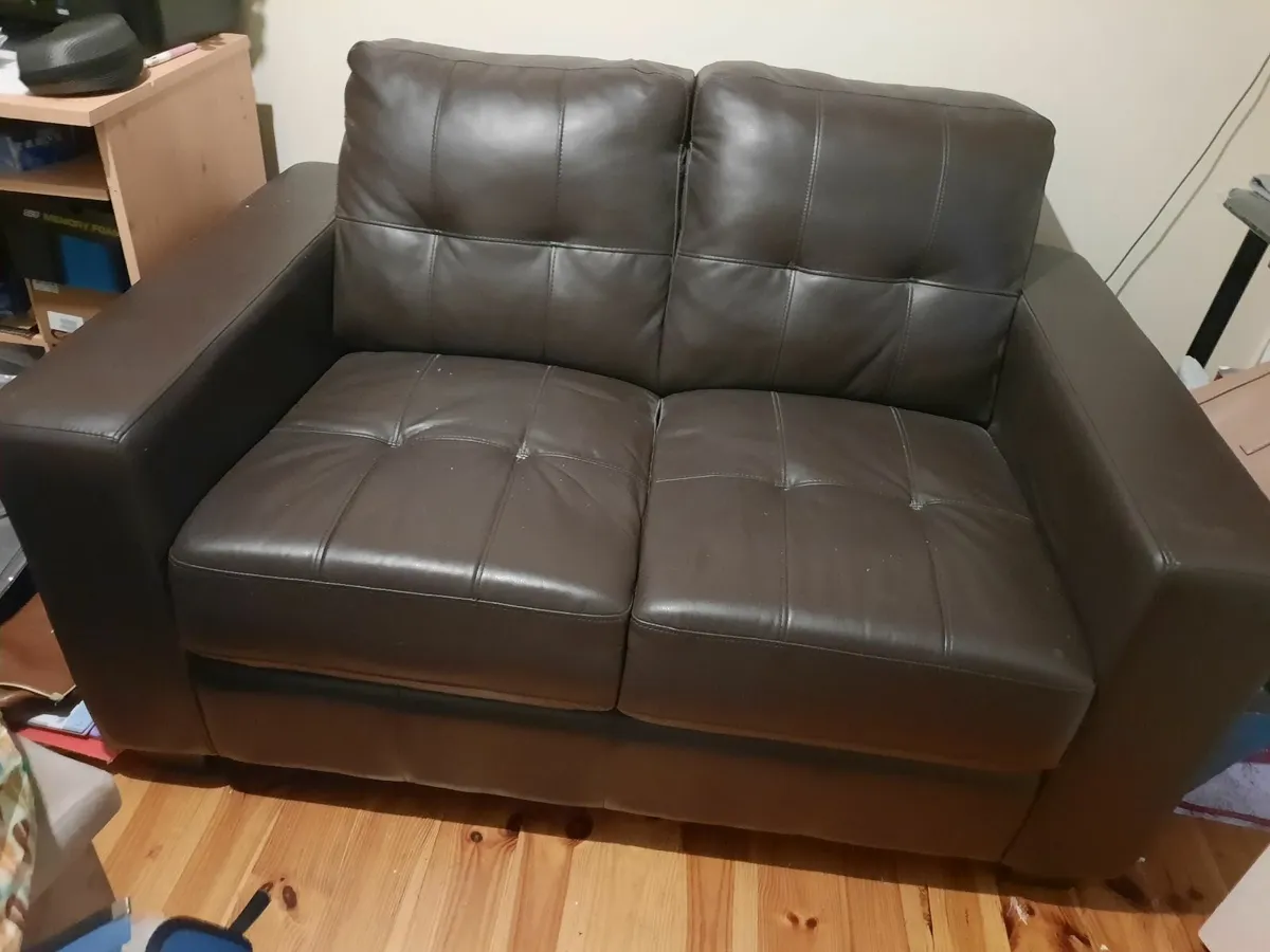 Small Leather sofa - Image 1