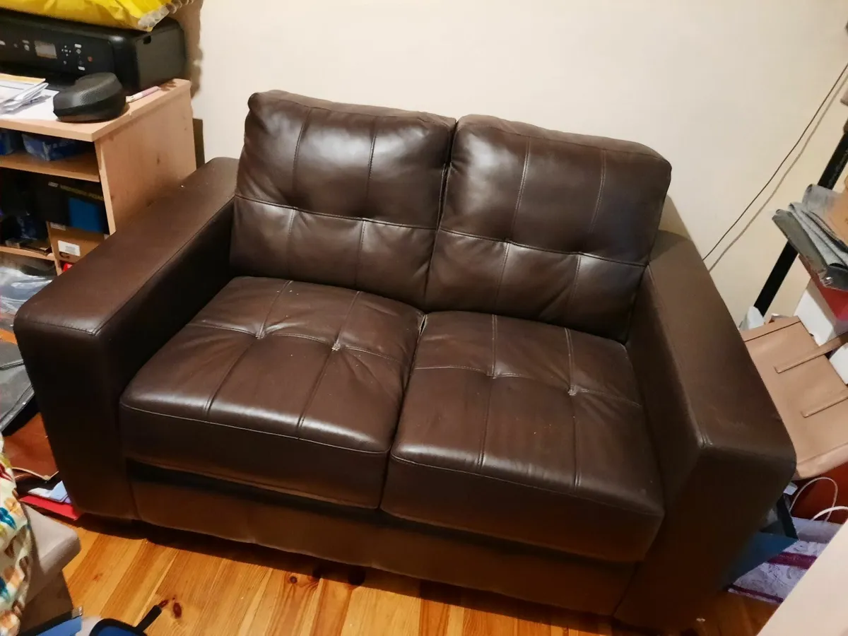 Small Leather sofa - Image 2