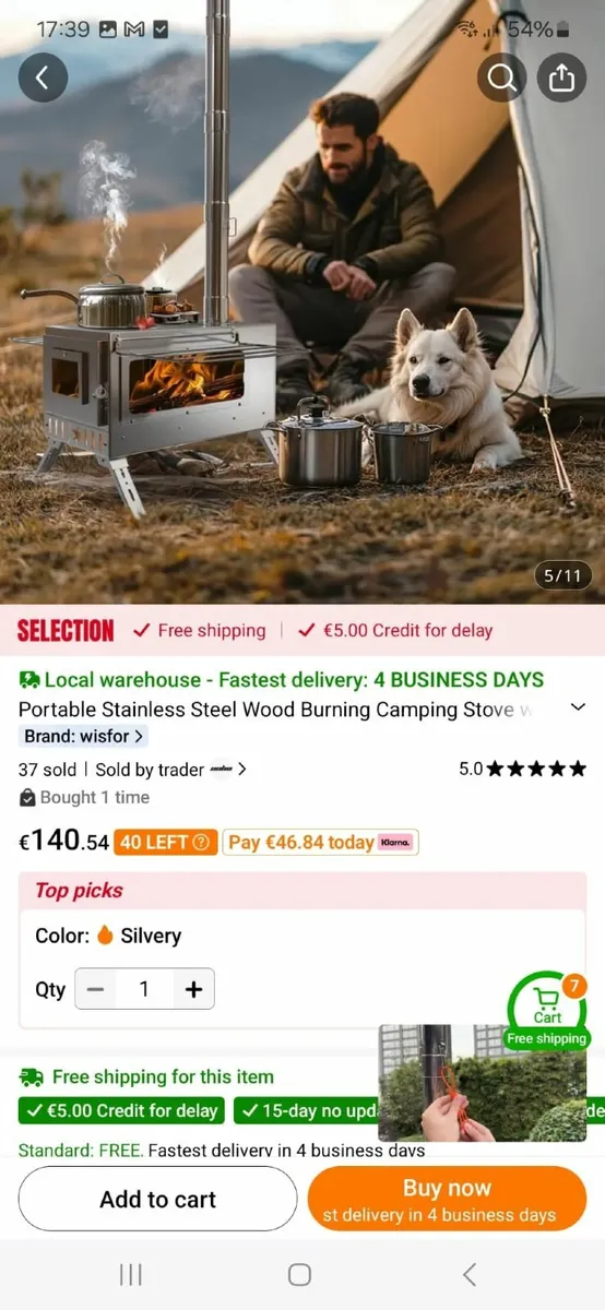Woodburning camping stove - Image 3
