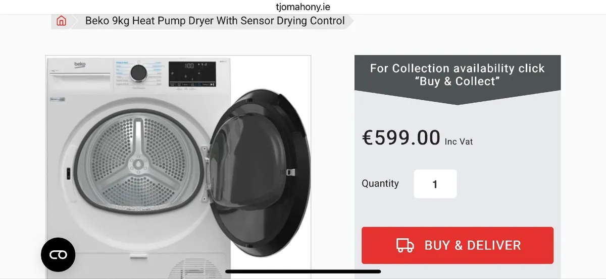 Beko Heat pump dryer - Image 1