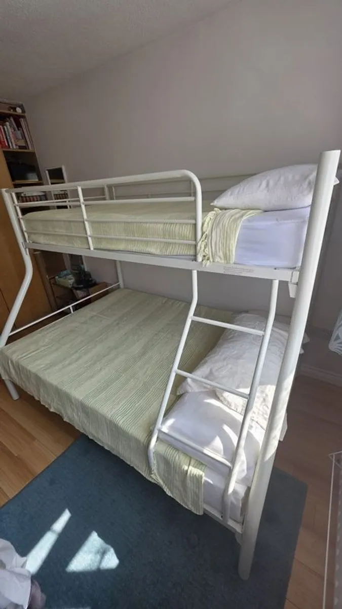 Bunk bed (double & single, metal) - Image 1