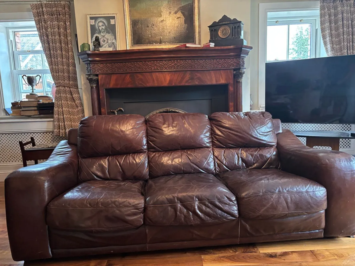 Couches Italian 🇮🇹 leather - Image 1