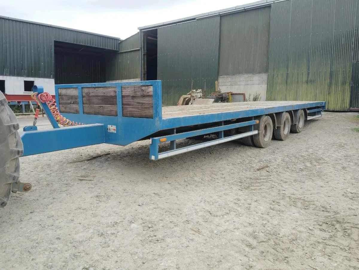 Tri axle Flat bed trailer - Image 2