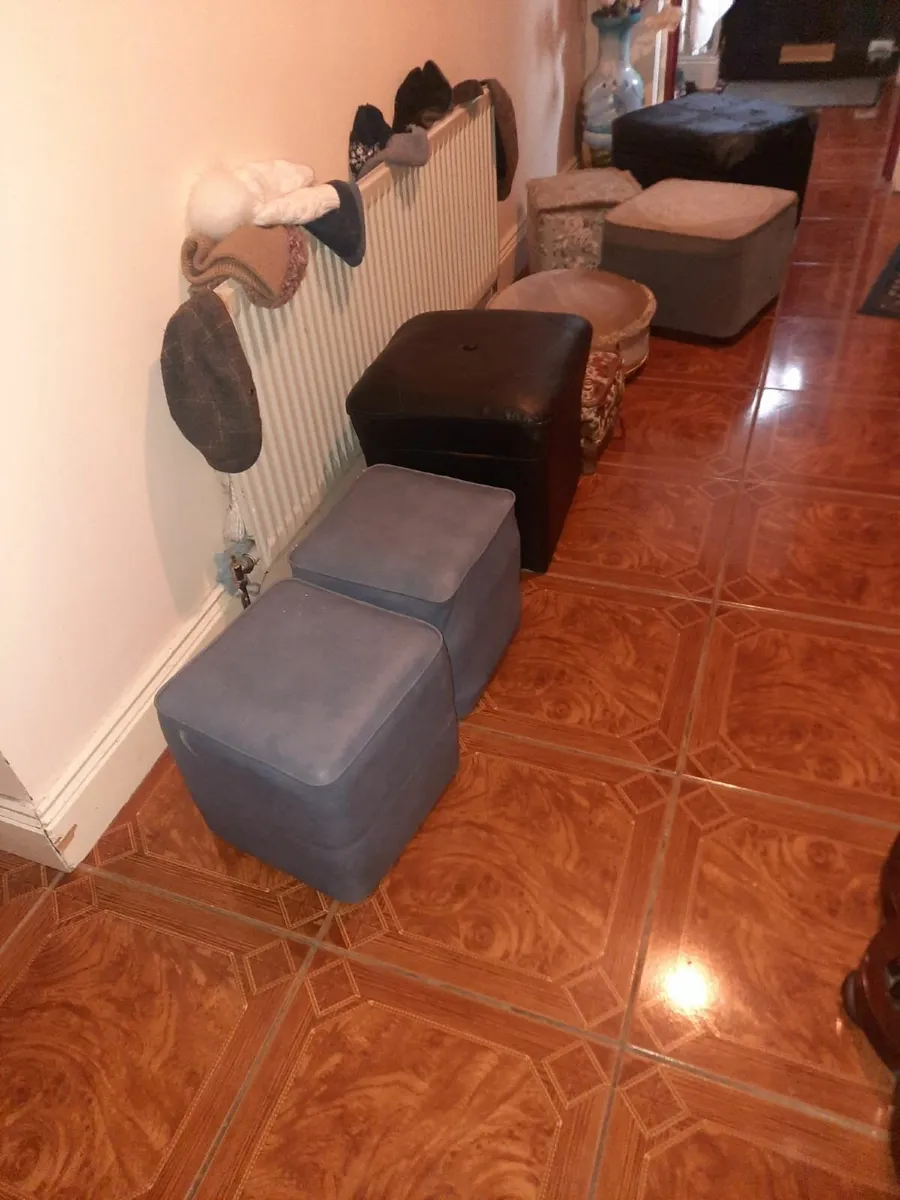 Vintage footstools - Image 1