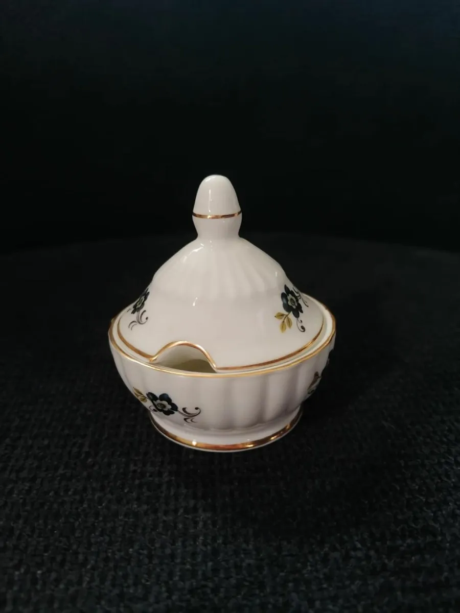 Vintage Blue Cornflower Royal Tara Mustard Pot - Image 2