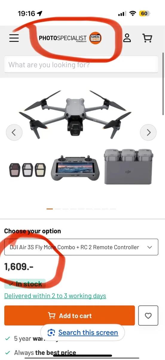 Dji AIR 3S Fly More Combo RC 2 Drone - Image 3